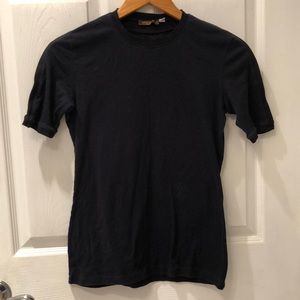 Louis Vuitton Uniformes Black “LV” Logo Fitted T Shirt